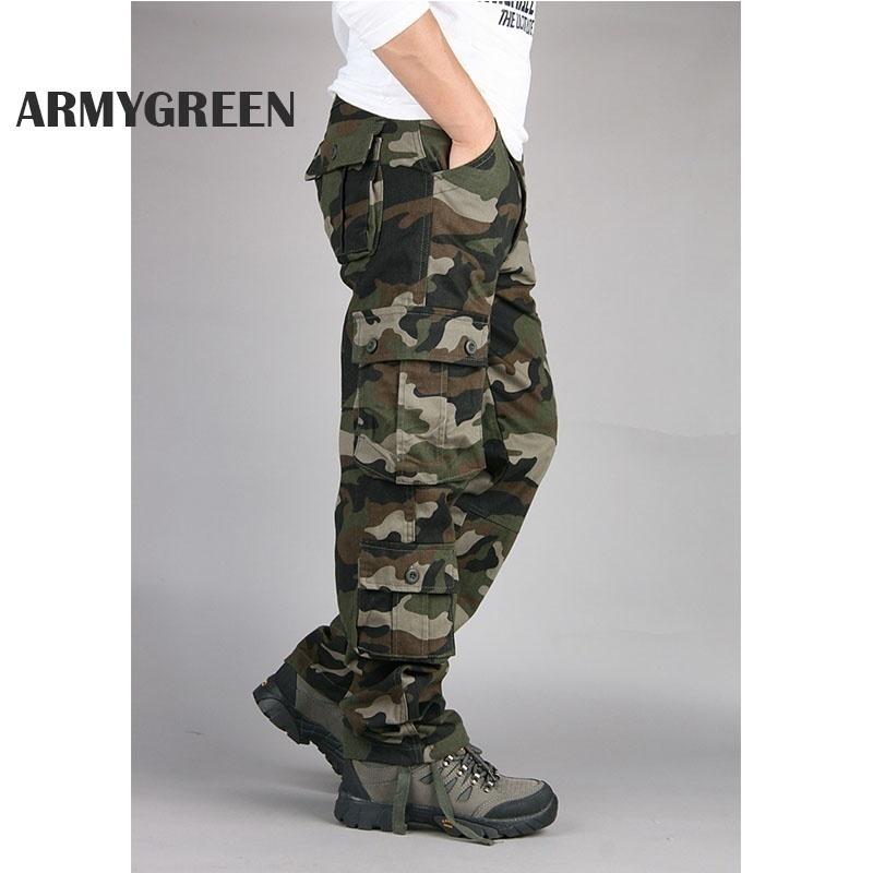 Multi-functional Outdoor Casual Pants Men Camouflage Pants Multi-pocket Overalls Trousers