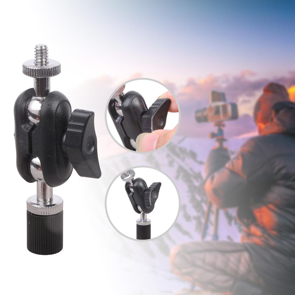 Professional Rotatable 1/4inch Male To Female Threaded Bracket Clamp For Phone Video Mount Camera LED Light Microphone