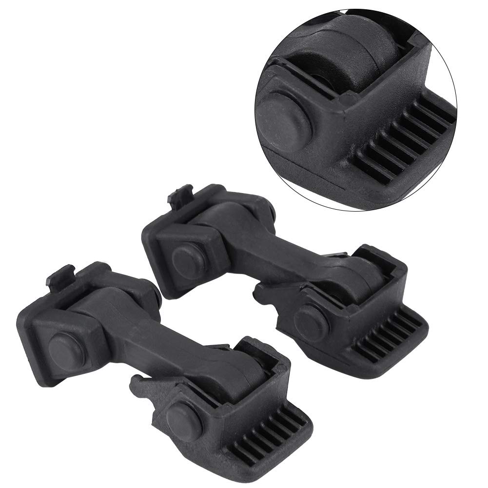 Hood Catch, 2 Sets of Hood Latch Safety Catch and Bracket for Wrangler TJ 97-06 55176636AD 55395652AC