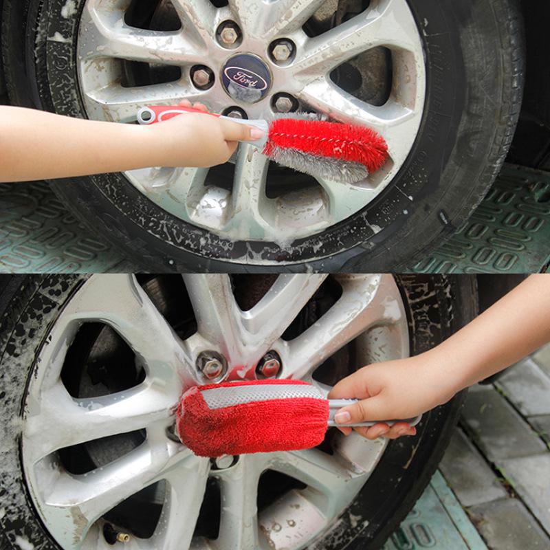 Soft Bristle Car Wash Brush & Interior Dusting Tool