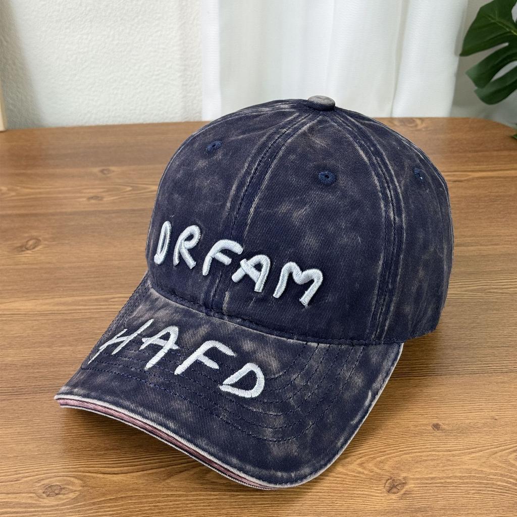 Fashion Hat Korean version hat female ins Korean version tide hole cap men spring and summer versatile letter embroidery baseball hat shade