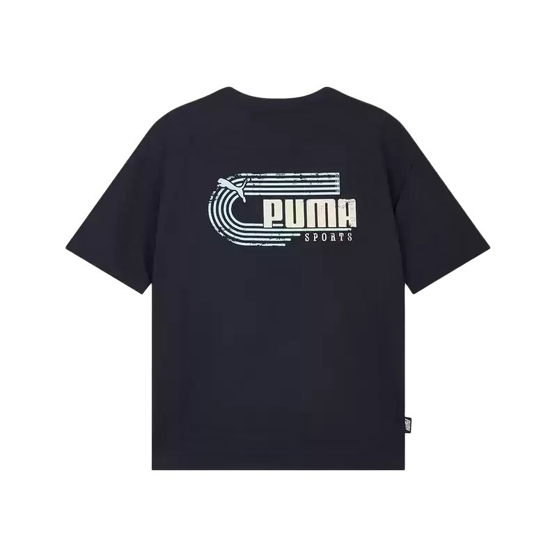 Puma Casual Round Neck Loose Fit Short Sleeve Sports T-Shirt Unisex Tops 636291-16