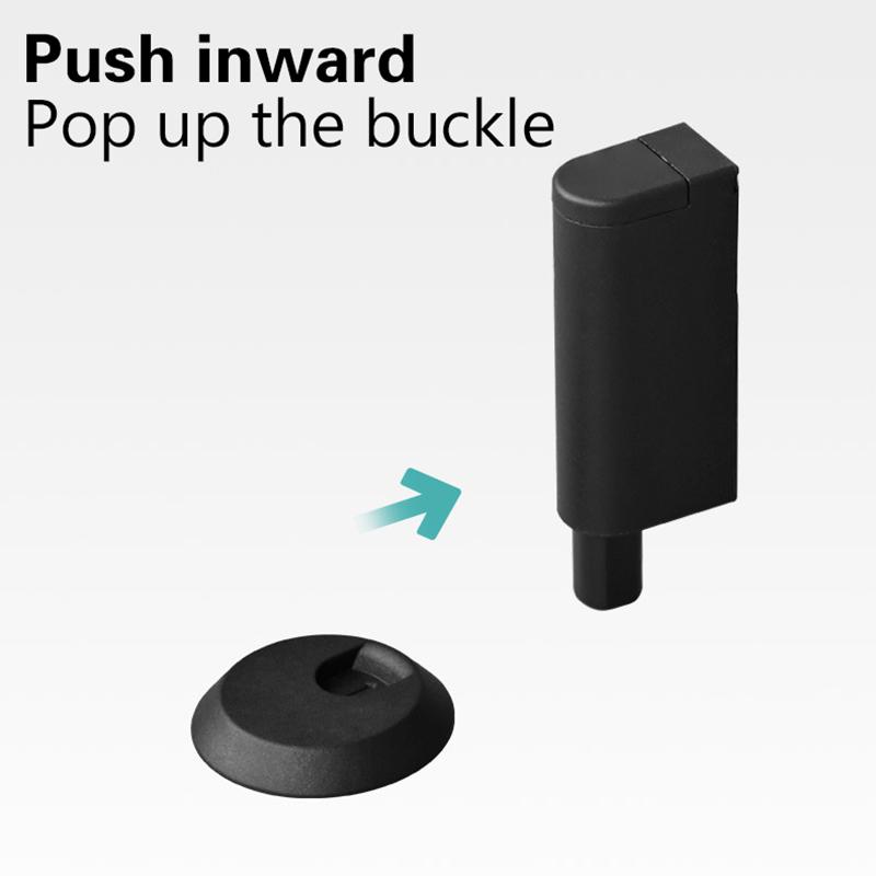 Furniture Hardware Wardrobe Plastic Buffer Soft Close Damper Cabinet Door Push To Open System