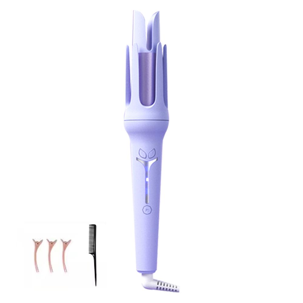 

Автоматическая плойка Отрицательный ион Большая волна для завивки Перманент Домашний Маленький тип Электрическая Керамическая Вращающаяся Плойка EU фиолетовый