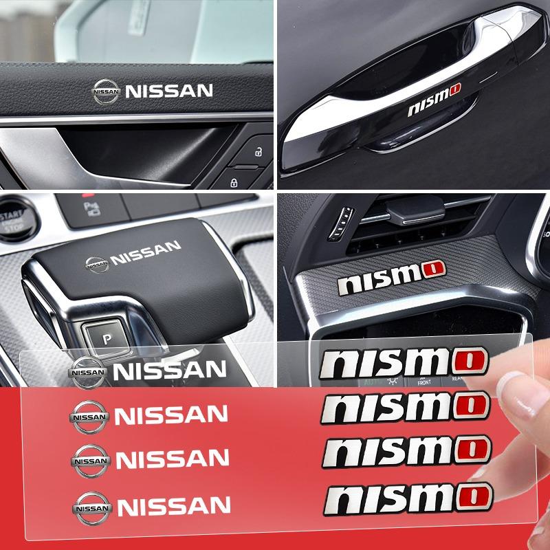 Náhodné 3D samolepky do interiéru auta Znak na volant auta Styling Pro Nissan Nismo Almera Tiida Juke Teana Qashqai 350Z 370Z GTR