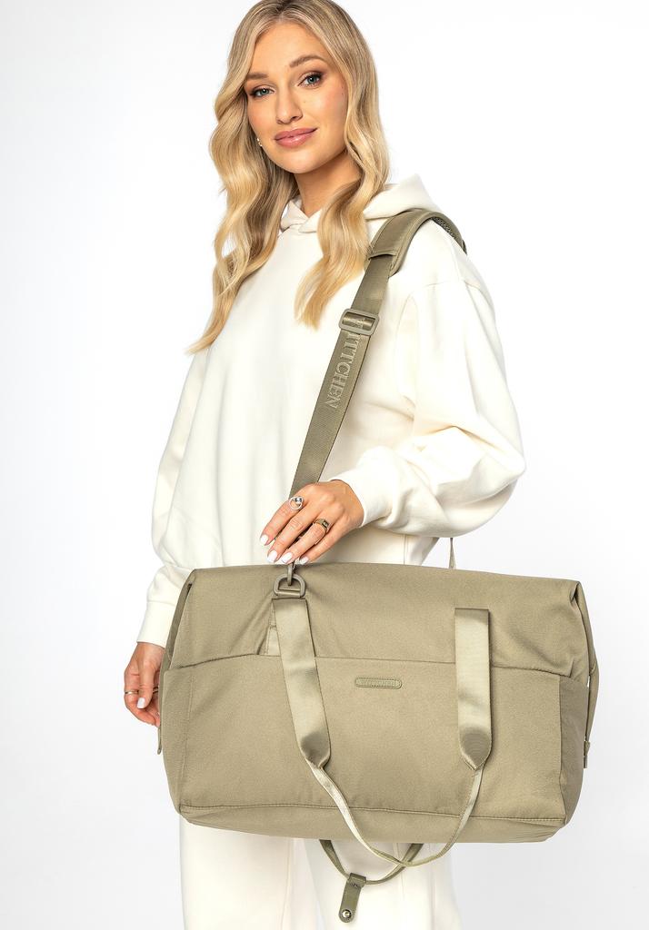 Wittchen Women's Large Olive Green Sports And Tourist Bag, Polyester
