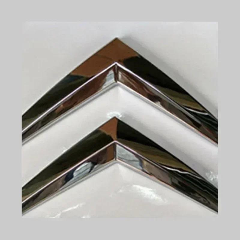 AJFJ2 For Citroën C4 C-QUATRE Sport ABS Chrome Emblem Badge OEM Style Front Rear Logo Replacement Accessories for 2008-2017 Models