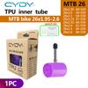 CYDY TPU MTB Bike Inner Tube Camera 29 26 27.5 29x1.95-2.6 Inch Mountain Bicycle Tire Schrader Valve AV Pneu 29er Cycling Tube