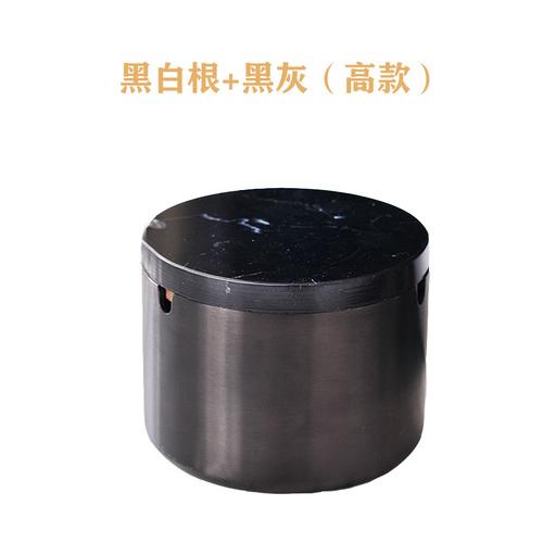 BREuropean Style Marble Alloy Ashtray with Lid Anti Fly Ash Luxury Stainless Steel Car Brass Color Multifunctional Ashtray DecorEY