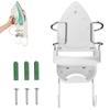 Wall Mount Ironing Board Wall Mount Ironing Board Laundry Room Storage Electric Iron Holder with Removable Ironing Board Iron, Hanger, Holder,