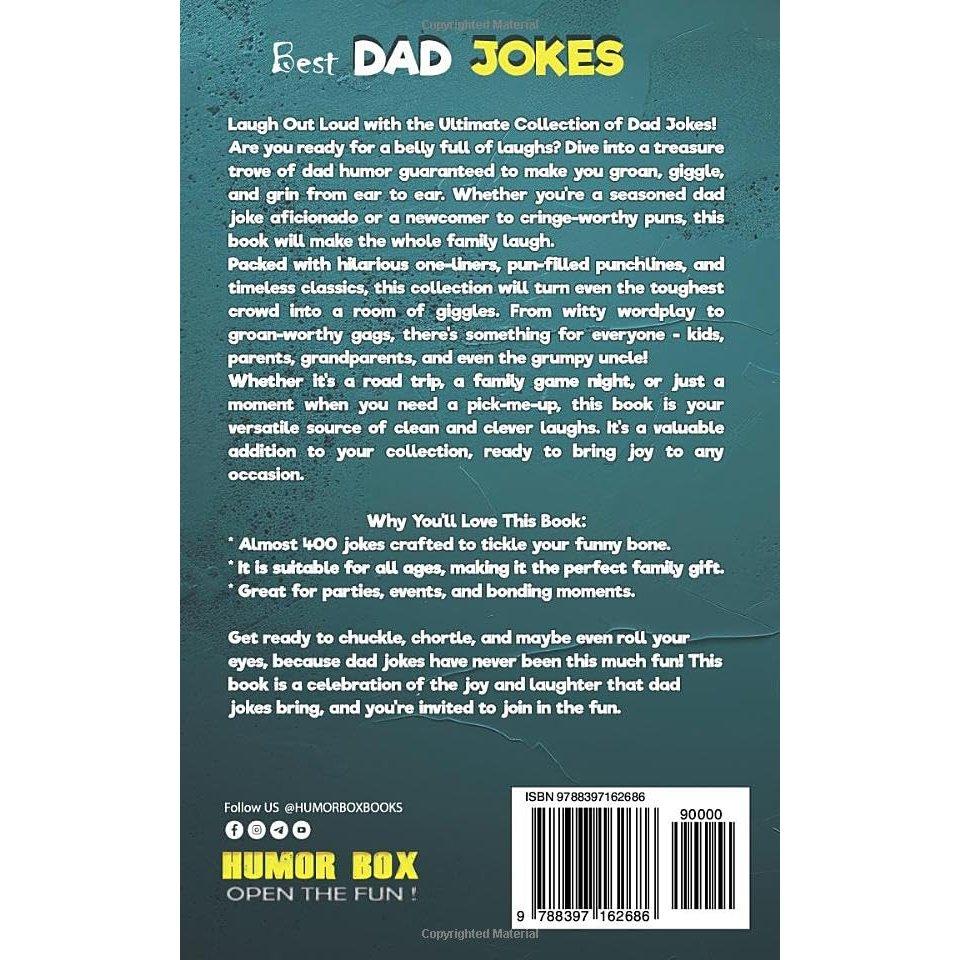 Best DAD JOKES Clean Hilarious and Punny Laughs for All Ages Father's Day Christmas Gag Gift Book