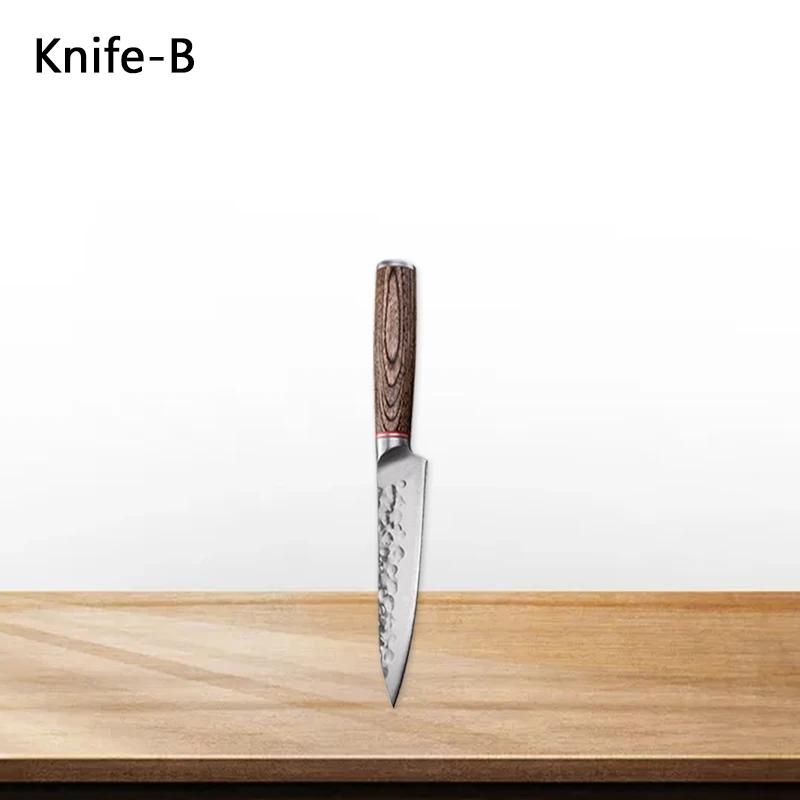 Forged Hammer Boning Knife Stainless Steel Knife Meat Cleaver Butcher Knife Professional Kitchen Knives Paring Cooking Knives