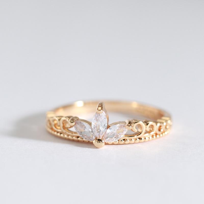 

Кольца клевера Kinel с натуральным цирконом для женщин, роскошные дизайнерские свадебные украшения 8