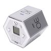 Rotating Timer 60 Minutes Preset Magnetic Hexagon Desk Flip Productivity Timer for Kitchen Cooking Studying