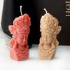 Buddhas Statue Silicone Candle Mould for Handmade Soap Gypsum Resin Aromatherapy Scented Candle Mould Desktop Decorations