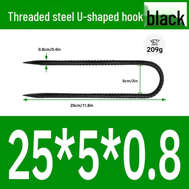 Galvanized U-Shaped Ground Stakes for Orchard Weed Mats & Lawn Fixing