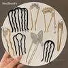 Spring 2025 High-End Pearl U-Shaped Hairpin – Ancient Style Chinese Hair Styling Accessory for Women