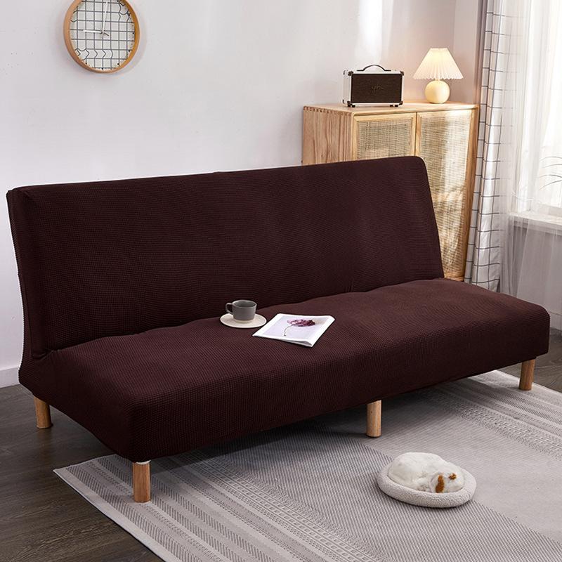 Velvet Full Covered Sofa Mattress Cover Simple Folding Without Armrest Stretch Sofa Cover Cover Fabric All-Inclusive Universal