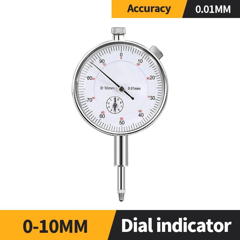Dial Indicator Magnetic Holder Dial Bore Gauge Magnetic Stand Base Micrometer Measure Tools Hour Type Indicator Comparator Watch 10mm Dial Indicator