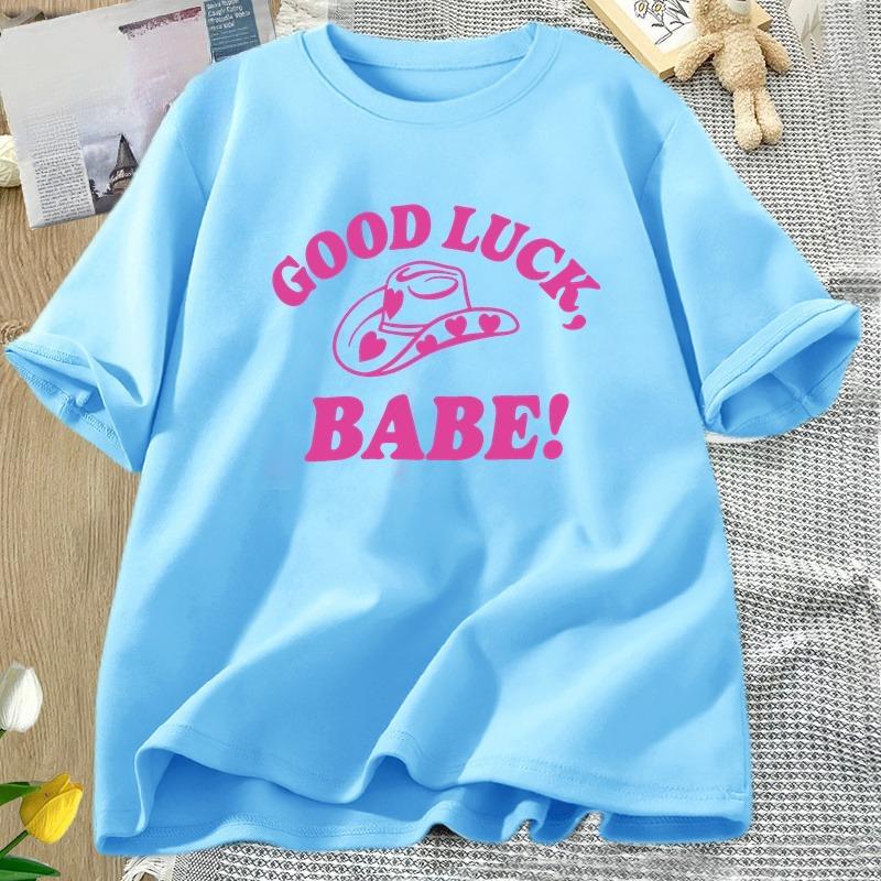 Good Luck Babe Pride T Shirt Midwestern Princess Lesbian Pride Tshirt WOMEN Cotton Short Sleeve Tshirts WOMENs Oversized