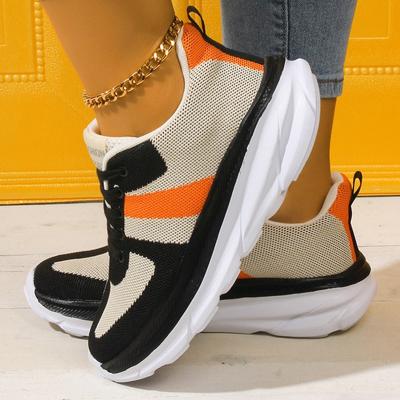 Nouvelles Chaussures Vulcanisées pour Femmes Très Vendues Colorées en Maille Respirante et Confortable à Lacets Chaussures pour Femmes Zapatos