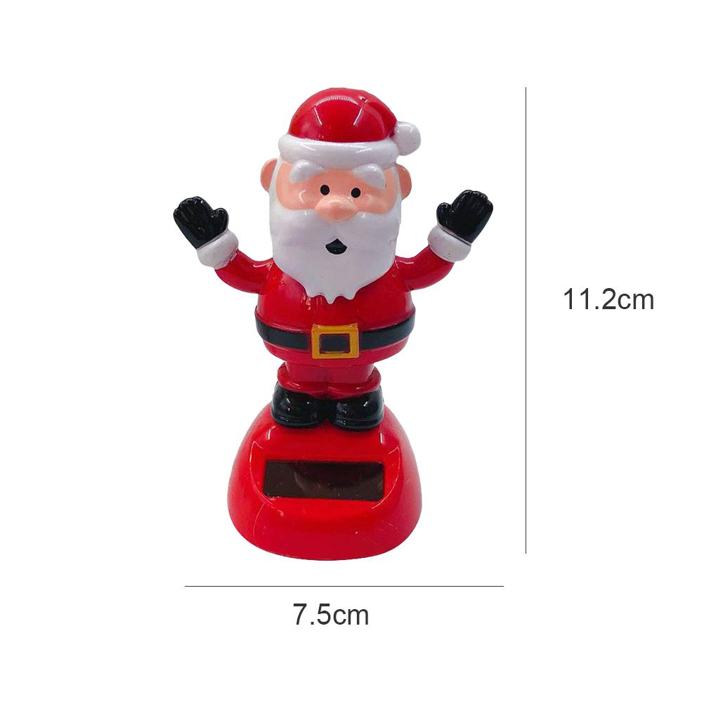 Solar Power Santa Claus Toy Automatic Santa Swing Ornament Christmas Decoration