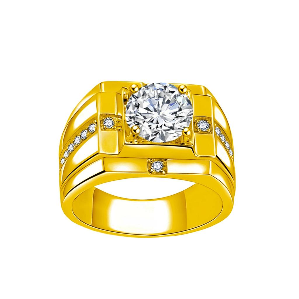 Men’s Fashion Statement Ring - Domineering Diamond Engagement Band