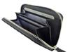 Inden Wallet Zipper Coin Purse 1012 Black Deerskin X Black Lacquer Petite Ring Length X Width 11cm X Thickness 2cm Round Zipper 4 Card Pockets