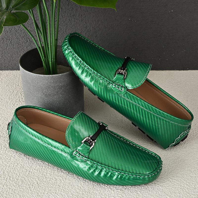 Módní mokasíny Pánské ručně vyráběné ležérní nazouvací boty PU kůže Pánské mokasíny Venkovní pohodlné prodyšné Pánské řidičské boty