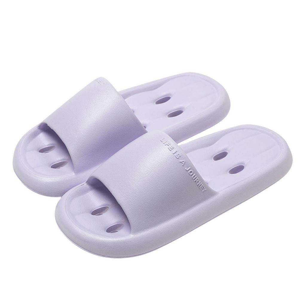 Pantoufles de Spa Ouvertes Unisexes pour Couple Salle de Bain Support de Voûte Plantaire Couleur Unie Chaussures Pantoufles Plates Pour Femmes