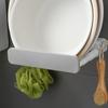 Retractable Wall Mounted Basin Rack for Bathroom Kitchen Storage Adhesive Patch No Punching Wall