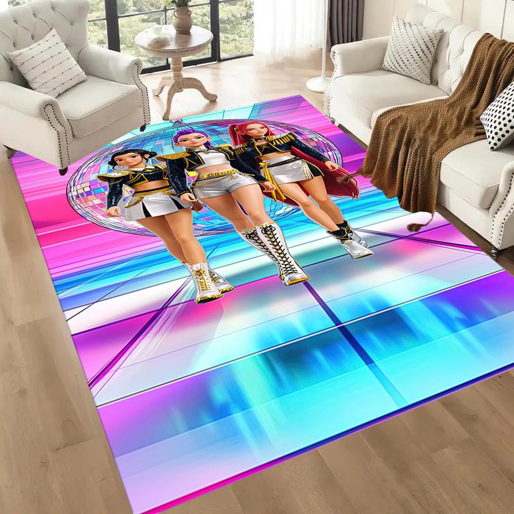 Futuristic Fashion Party Square rugs are a great choice for living rooms, bedrooms, home décor, and as gifts.