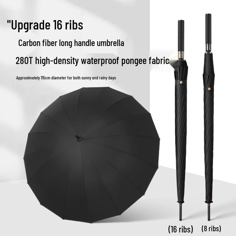 Nanqiao Full Carbon Fiber Straight Umbrella for Golf & Business