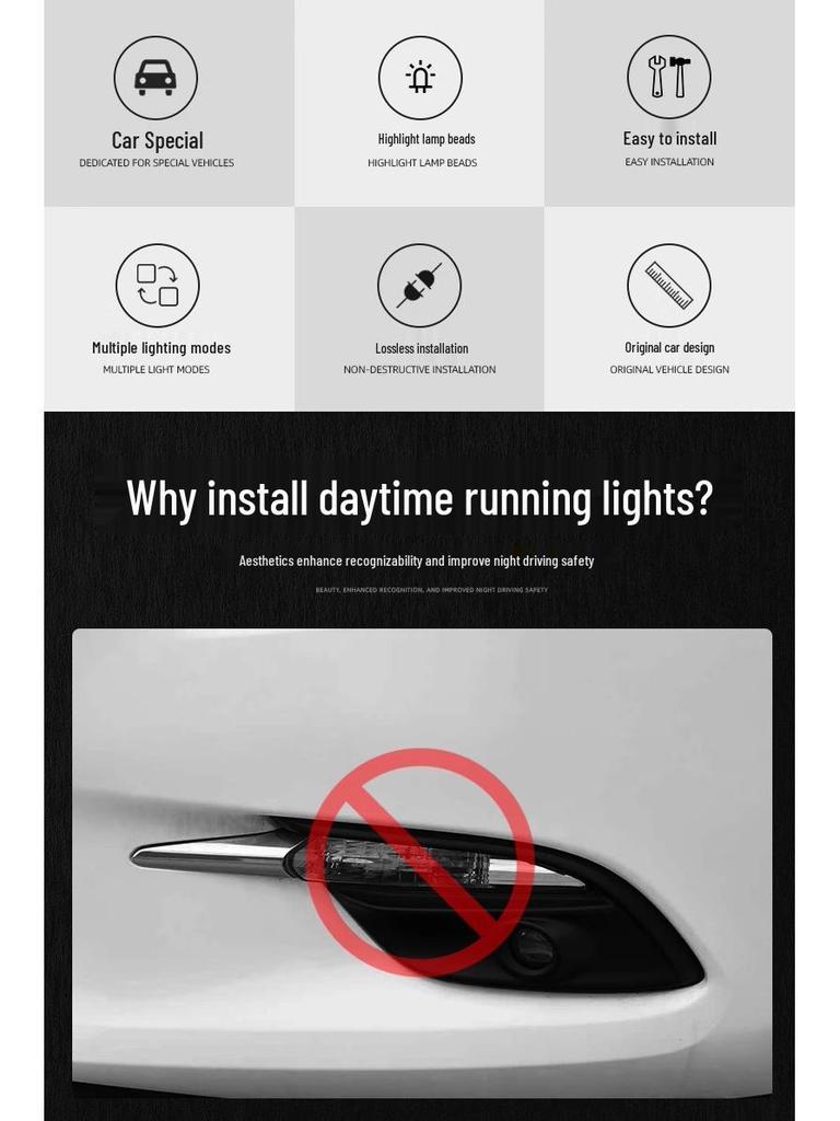 Mazda 191817 Angkesaila LED Flowing Daytime Running Lights