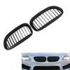 2 adet Ön Tampon Böbrek Izgara Izgara Parlak Siyah Yarış Izgaraları BMW E63 E64 650i M6 2004 2005-2010 için 51137008915 51137008916