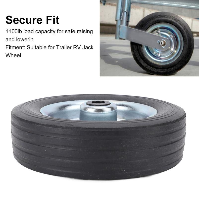 Trailer Jack Wheel Trailer Jack Wheel 6 Inch 43mm Rim 1100lbs Load Capacity Waterproofing Trailer Jack Wheel Replacement