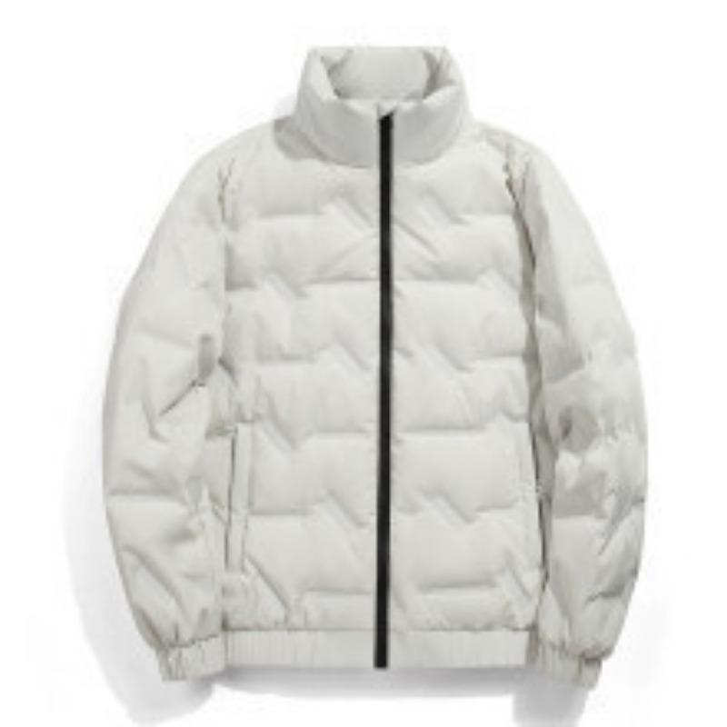 New Winter Stand Collar Down Jacket Thin White Duck Down Jacket Men's Couple's Cold-proof and Warm Casual Jacket