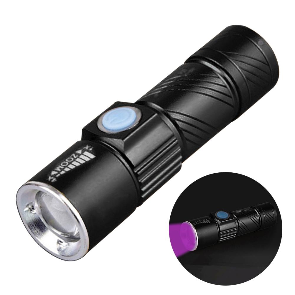 Fluorescent Jade Money Detector IPX4 Waterproof Blacklight Flash Light USB Charging 600mAh for Dog Cat Urine Pet Stains