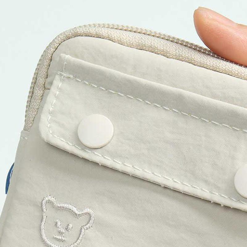 Nylon Coin Purse Zipper Multi-Purpose Small Wallet Earphone Bag