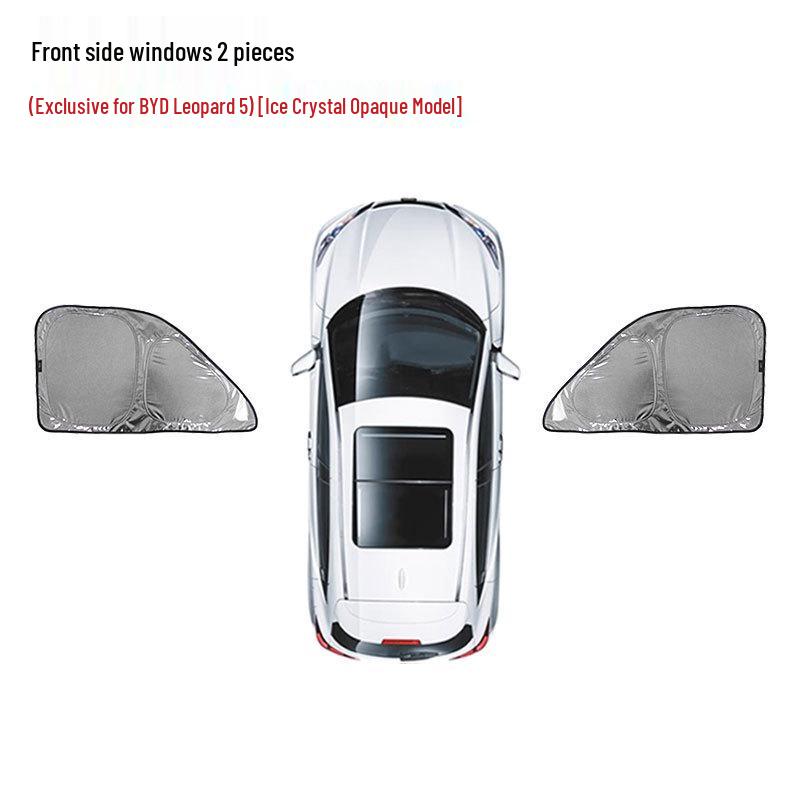 Opaque Ice Crystal Sunshade for BYD Leopard 5 - Heat Insulation & Privacy