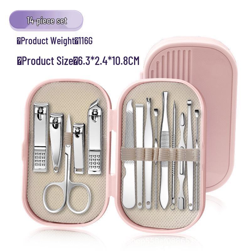 Spot Stainless Steel Nail Clipper & Manicure Set (8-14 Pieces)
