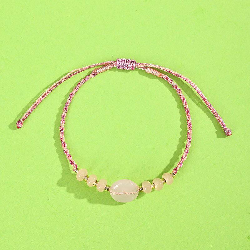 Dragon Boat Festival Tassel Pendant: Five-Color Pink Zongzi String with Gourd for Peace and Health