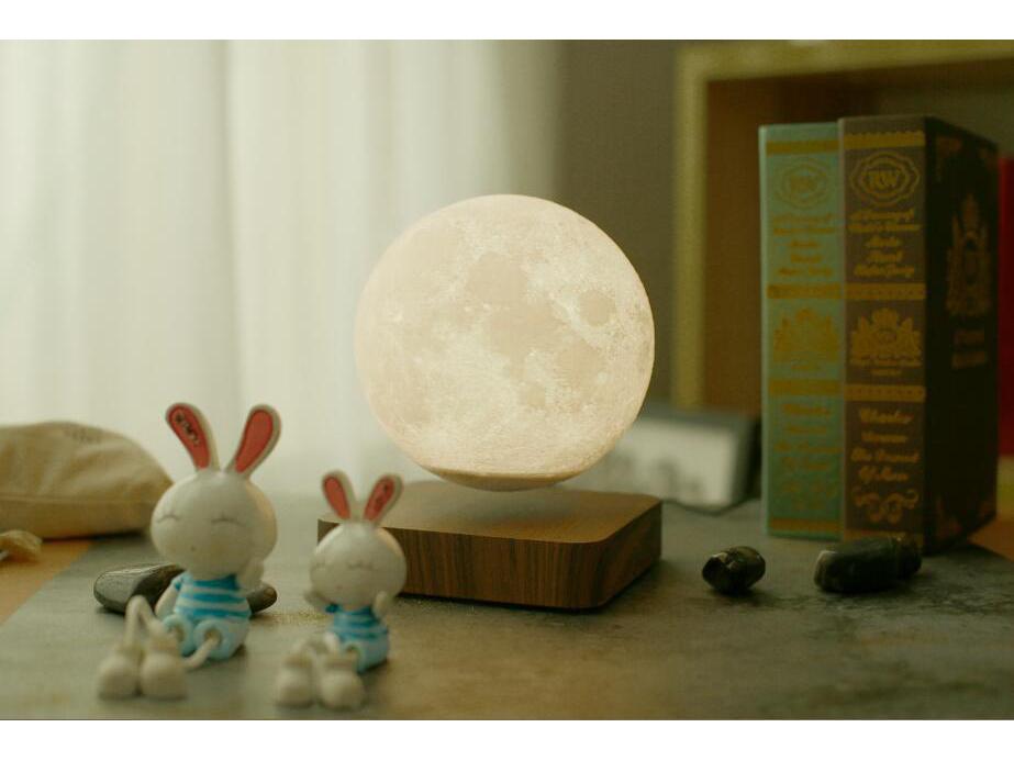 Magnetic Levitation 3D Galaxy Lamp: 14CM Starry Sky Atmosphere Ornament with Black Technology
