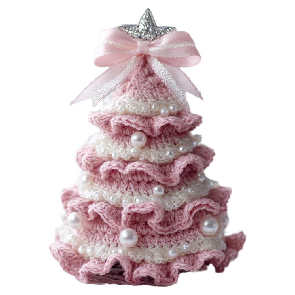 DIY Crochet Christmas Tree Kit Handmade Holiday Decoration Set