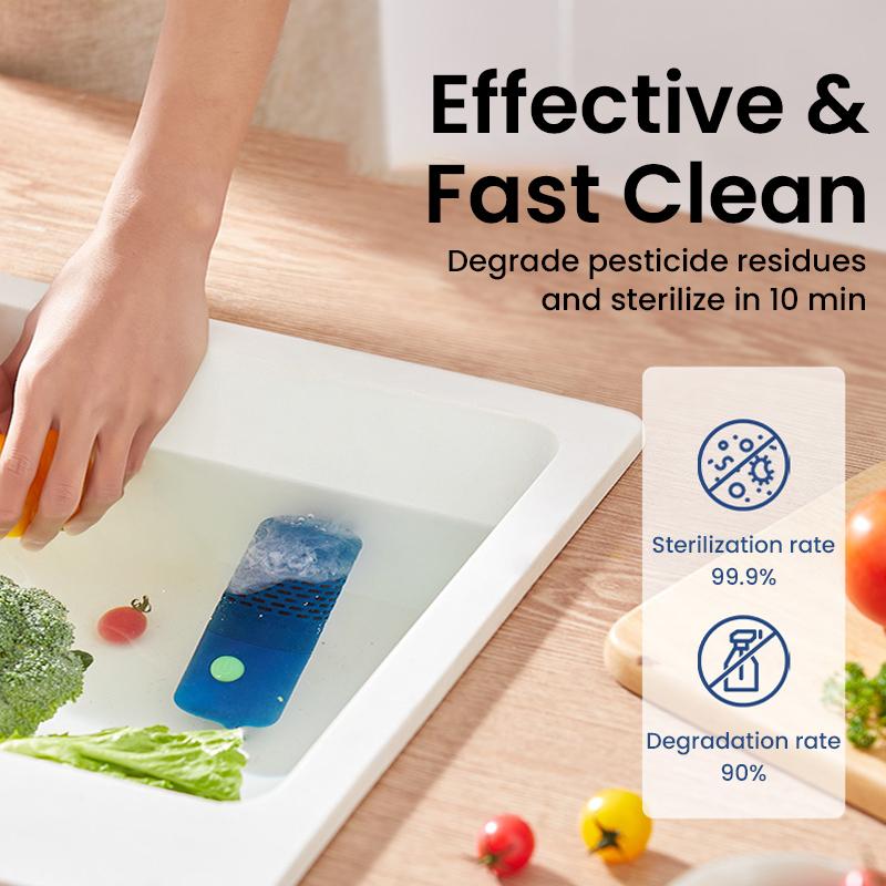 Capsule Vegetable Washer OH Ion Fruit Washing Machine 4400mAh Battery 25 Times Purification