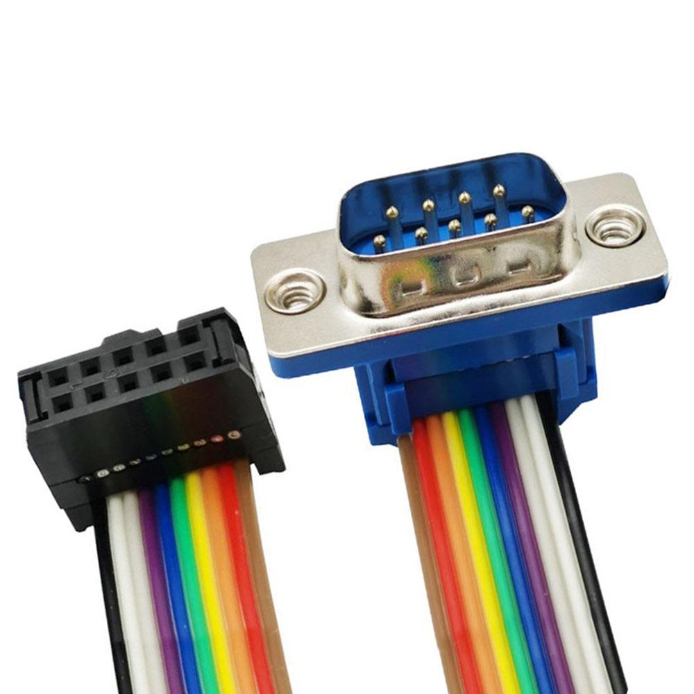

DB9 to IDC DB9 Connector Multicolor Ribbon Flat Ribbon Cable IDC Cable Industrial Applications DB9 to 10P