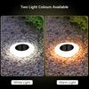 4 Pcs Solar Ground Lights Waterproof Outdoor Landscape Lights LED Lawn Lamp with Stake for Pathway Garden Yard Deck Decor