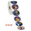 500pcs/roll Self-adhesive Label Sticker Halloween Pumpkin Pattern Candy Wrapping  Paper