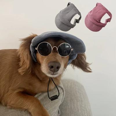 Weiche Haustier-Sonnenhüte Atmungsaktive Katzenkopfbedeckung Niedliche Hundebluse Welpe
