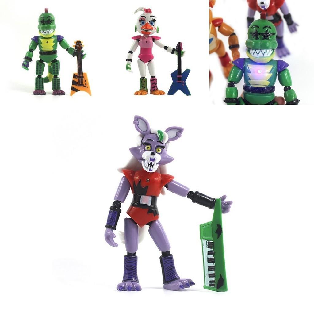 Five Nights At Freddy's Security Breach 5pcs Light-up Action Figures For Kids' Playtime